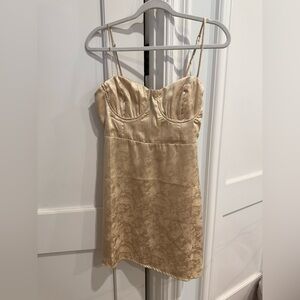Gold princes Polly mini dress